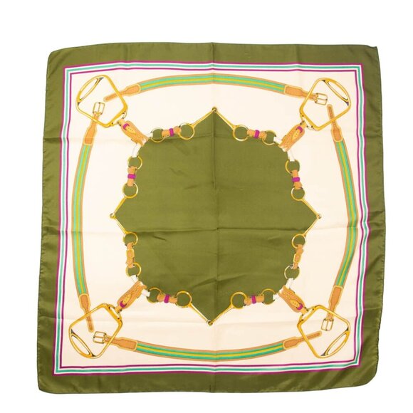 Vintage Equestrian Lovers Scarf  Accessory - Picture 1 of 1